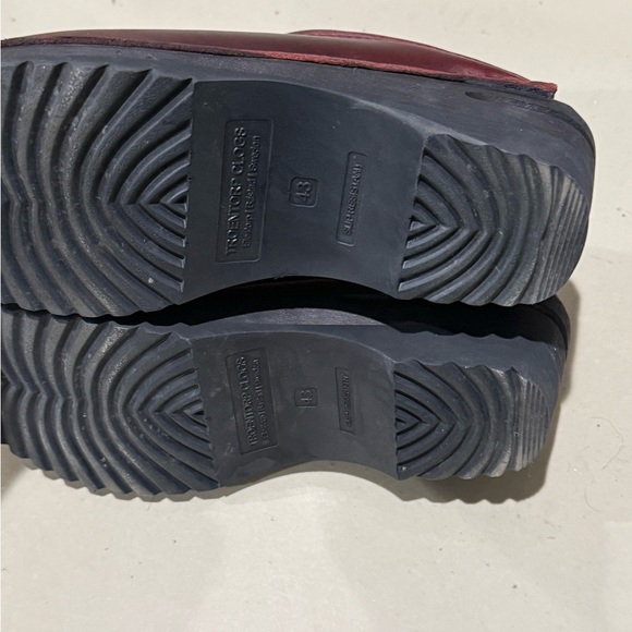 Troentorp Monet Bordeaux Leather Slip-On Clogs Womens Size 12.5-13 men’s 9.5-10 - Picture 11 of 15